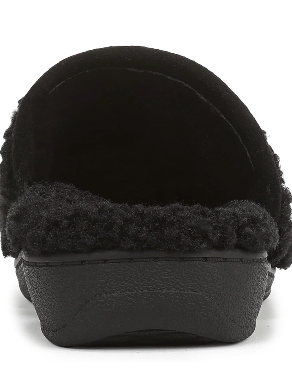 Vionic womens Izzy Mule Slippers Size 9 Cozy Black faux-shearling - Picture 5 of 15